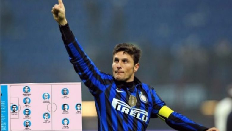 Zanetti zbulon formacionin më të mirë në histori të Interit sipas tij –Shumë yje brenda, shumë të tjera jashtë (Foto)