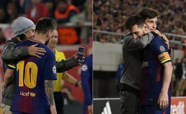 Vazhdojnë përqafimet për Lionel Messin, tifozët nuk hezitojnë të futën në fushë– Mediat ngritin alarmin për pasigurinë e lojtarëve (Foto)