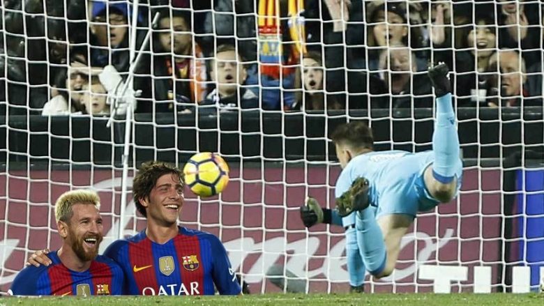 Sergi Roberto nuk duron, reagon për mospranimin e golit të Messit – Kjo dy minuta pasi ndodhi gabimi nga gjyqtari (Foto)
