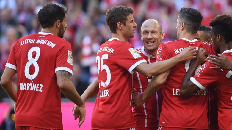 Bayern fiton pa problem ndaj Augsburgut, kryeson e vetme në Bundesliga