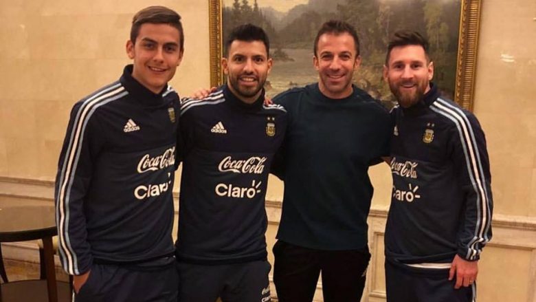 Del Piero poston një fotografi me tre yjet e Argjentinës dhe ka një pyetje interesante për tifozët e futbollit (Foto)