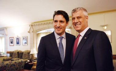 Kryeministri kanadez e quan të mrekullueshëm takimin me presidentin Thaçi (Foto)