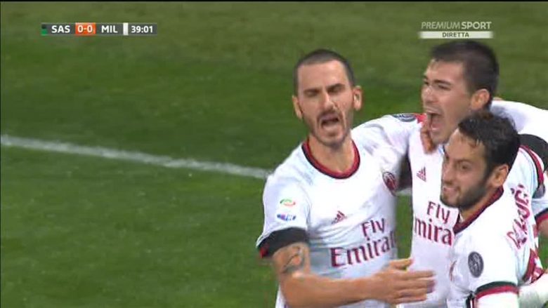 Romagnoli i shënon Sassuolos dhe i jep epërsinë Milanit (Video)