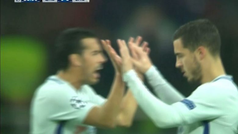 Hazard kalon Chelsean në epërsi ndaj Qarabagut (Video)