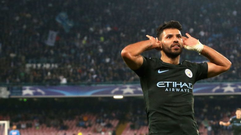 Aguero futet në histori të Cityt, bëhet shënuesi më i mirë i klubit