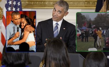 Vajza e Obamas, Malia, xhirohet duke u puthur me një djalë në kampin universitar (Video)