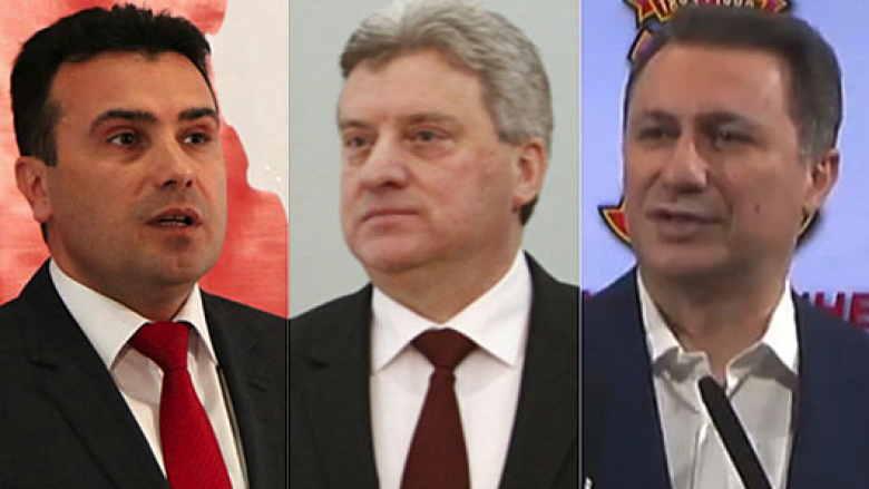 Gruevski dhe Zaev në takim me Ivanovin