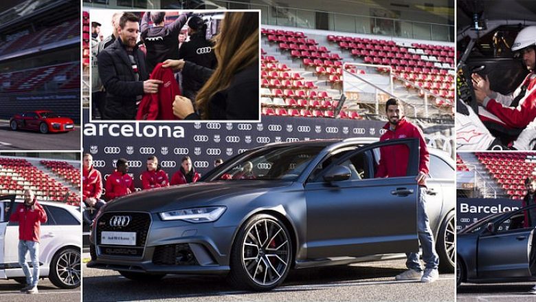 Audi shpërblen edhe futbollistët e Barcelonës: Messi dhe Suarez zgjedhin modelin e njëjtë, Ter Stegen dhe Rakitic fitojnë garën e shpejtësisë (Foto) 