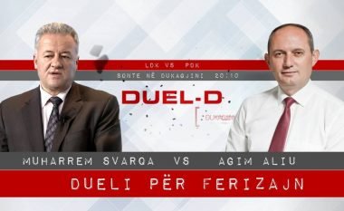 Sonte në “Duel–D”, debati për Ferizajn: Kush do të fitojë, Svarqa i LDK-së apo Aliu i PDK-së? (Sondazhi)