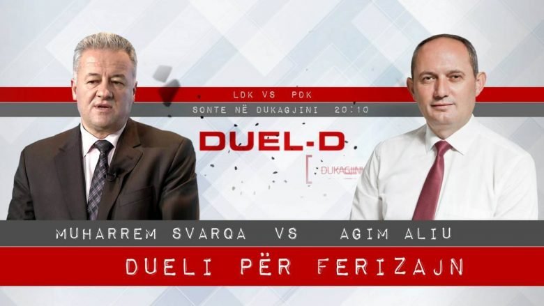 Sonte në “Duel–D”, debati për Ferizajn: Kush do të fitojë, Svarqa i LDK-së apo Aliu i PDK-së? (Sondazhi)