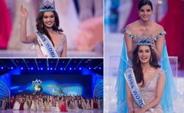 Studentja indiane e medicinës, 20-vjeçarja Manushi Chhillar kurorëzohet “Miss Bota 2017” (Foto)