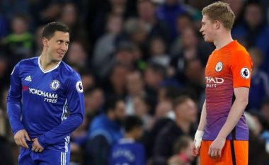 Hazard: De Bruyne për momentin është lojtari më i mirë i Ligës Premier