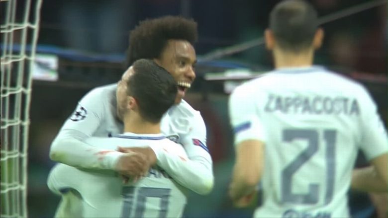 Willian i shënon Qarabagut, Hazard asiston me thembër (Video)
