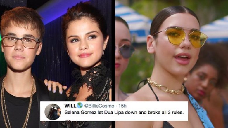 Në rilidhjen e Selena Gomezit dhe Justin Bieberit, fansat ia kujtojnë “katër rregullat” e Dua Lipës (Foto)