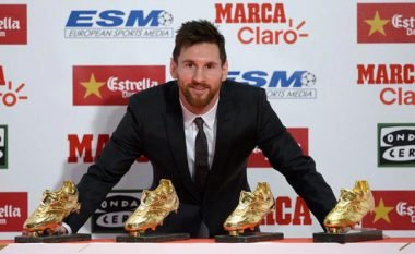 Messi fiton “Këpucën e Artë” për të katërtën herë (Foto)