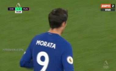 Morata kalon Chelsean në epërsi ndaj Unitedit (Video)