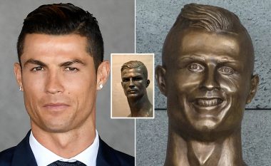 Zbulohet busti i ri i CR7 – Me të parin u tallën se ishte i punuar shumë keq, ndërsa me të dytin se është më i mirë se portugezi në realitet (Foto)