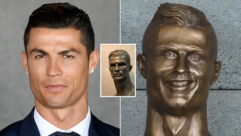 Zbulohet busti i ri i CR7 – Me të parin u tallën se ishte i punuar shumë keq, ndërsa me të dytin se është më i mirë se portugezi në realitet (Foto)