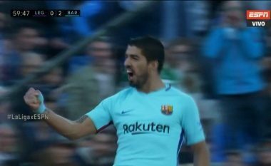 Barcelona dyfishon epërsinë ndaj Leganes me golin e Suarezit (Video)
