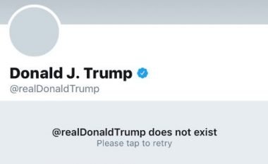 Ia bllokuan llogarinë në Twitter, reagon presidenti Trump (Foto)