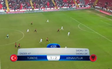 Turqia ngushton epërsinë ndaj Shqipërisë me golin e Underit (Video)