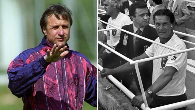 Marrëveshja e pazakontë mes trajnerëve Cruyff dhe Santana para ndeshjes finale të vitit 1992 që është futur në histori (Foto/Video)