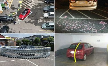 Imazhe që tregojnë se nuk duhet parkuar veturat vend e pavend, mund të ndëshkoheni keq (Foto)