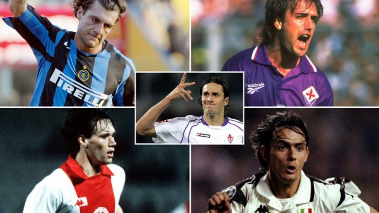 Nga Van Basten te Inzaghi e Vieri – Shtatë sulmuesit që do të kishin shkëlqyer në vitet e 90-ta dhe në fillim të viteve 2000 në Ligën Premier (Foto)