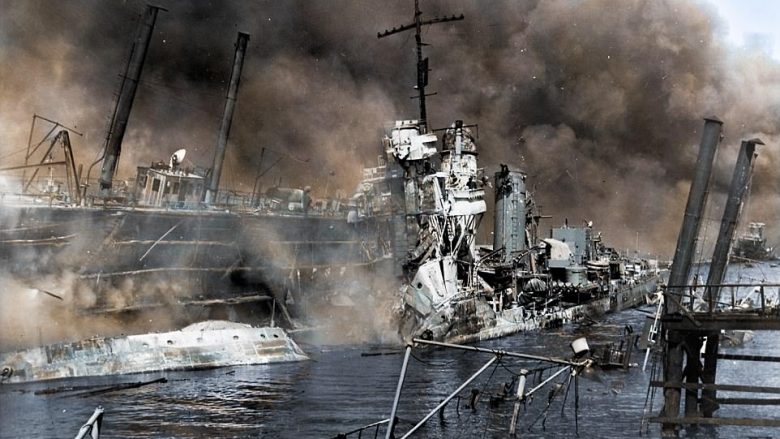 Imazhet kolor të sulmit më të përgjakshëm mbi ushtrinë amerikane në “Pearl Harbor” (Foto)