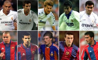 Real Madrid - Barcelona: Ronaldo, Luis Figo dhe Michael Laudrup, 10 yjet e mëdha që veshën fanellën e të dy klubeve (Foto)