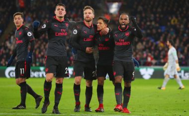 Crystal Palace 2-3 Arsenal: Notat e Xhakës, Mustafit dhe të tjerëve (Foto)  