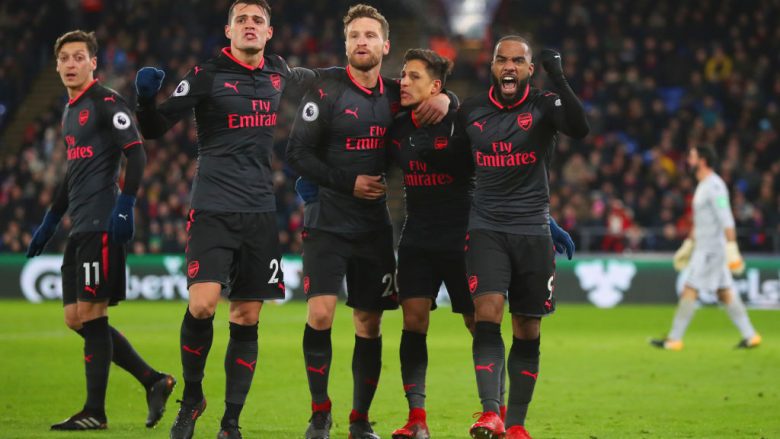 Crystal Palace 2-3 Arsenal: Notat e Xhakës, Mustafit dhe të tjerëve (Foto)  