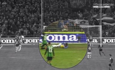 Lojtari i Sampdorias prek topin me dorë dhe shpëton golin, gjyqtari nuk kërkon ndihmën e VAR-it (Video)
