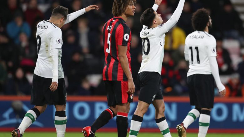 Bournemouth 0-4 Liverpool, notat e lojtarëve (Foto)