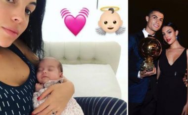 “E dua shumë”, partnerja e Cristiano Ronaldos, Georgina Rodriguez publikon fotografinë e parë me vajzën (Foto)