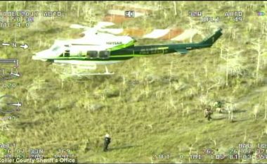 Humbën një javë në zonën me moçale ku ka shumë krokodilë, shpëtohen me helikopter (Video)
