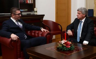 Presidenti Ivanov në takim me kryetarin e ri të OBRM-PDUKM-së