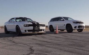 Jeep Trackhawk kundër Challenger Hellcatit: Gara mes veturave me nga 707 kuajfuqi (Video)