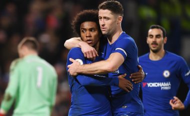 Chelsea 5-0 Stoke: Notat e lojtarëve, maksimale për Willian