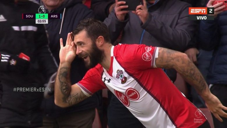 Southampton befason shpejt Arsenalin, shënon Austin (Video)