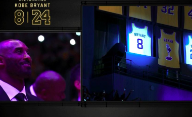LA Lakers pensionon dy fanellat e Kobe Bryant, një prej më të mirëve të historisë (Foto/Video)