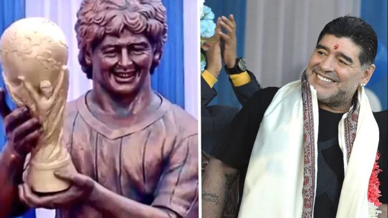 Harroni statujën e CR7, ajo e Maradonas bëhet sensacion në rrjetet sociale