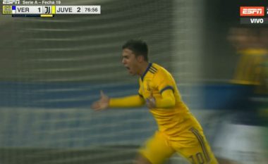 Dybala shënon edhe një gol fantastik, thellon epërsinë ndaj Veronas (Video)