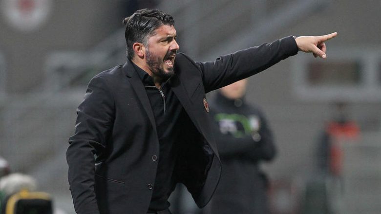 Gattuso për të mbetur trajner i Milanit duhet të triumfoj ndaj Interit e Fiorentinës