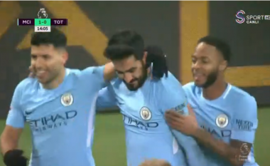 Gundogan kalon Man Cityn në epërsi ndaj Tottenhamit (Video)