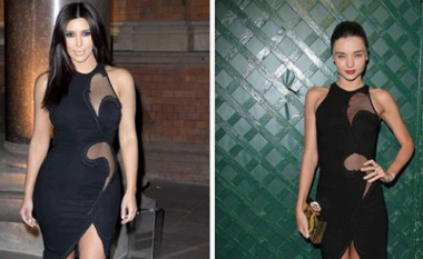 Kim Kardashian dhe Miranda Kerr me fustanin e njëjtë (Foto)
