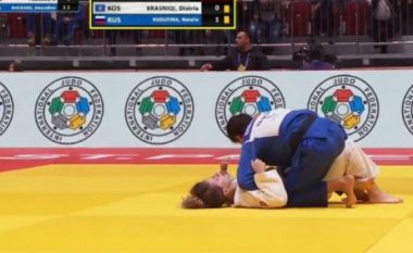 Distria Krasniqi humb në çerekfinale, lufton për medaljen e bronztë në Rusi