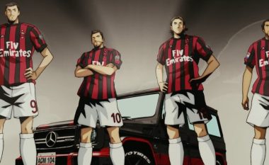 Lojtarët e Milanit vijnë me një reklamë të animuar (Video)
