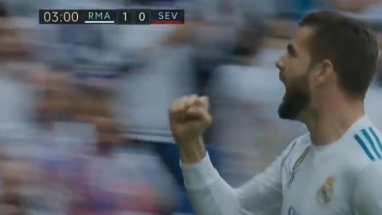 Reali ia tregon dhëmbët Sevillas, Nacho konverton shpërthimin në start (Video)