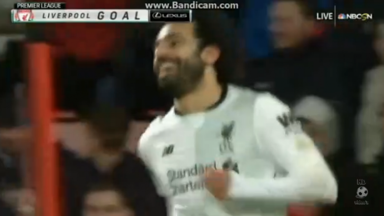 Salah nuk ka të ndalur, thellon epërsinë e Liverpoolit ndaj Bournemouthit (Video)
